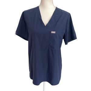 Figs Technical Collection Scrub Top Blue SZ: M